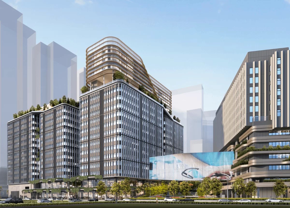 Link bridge between buildings at KL Wellness City