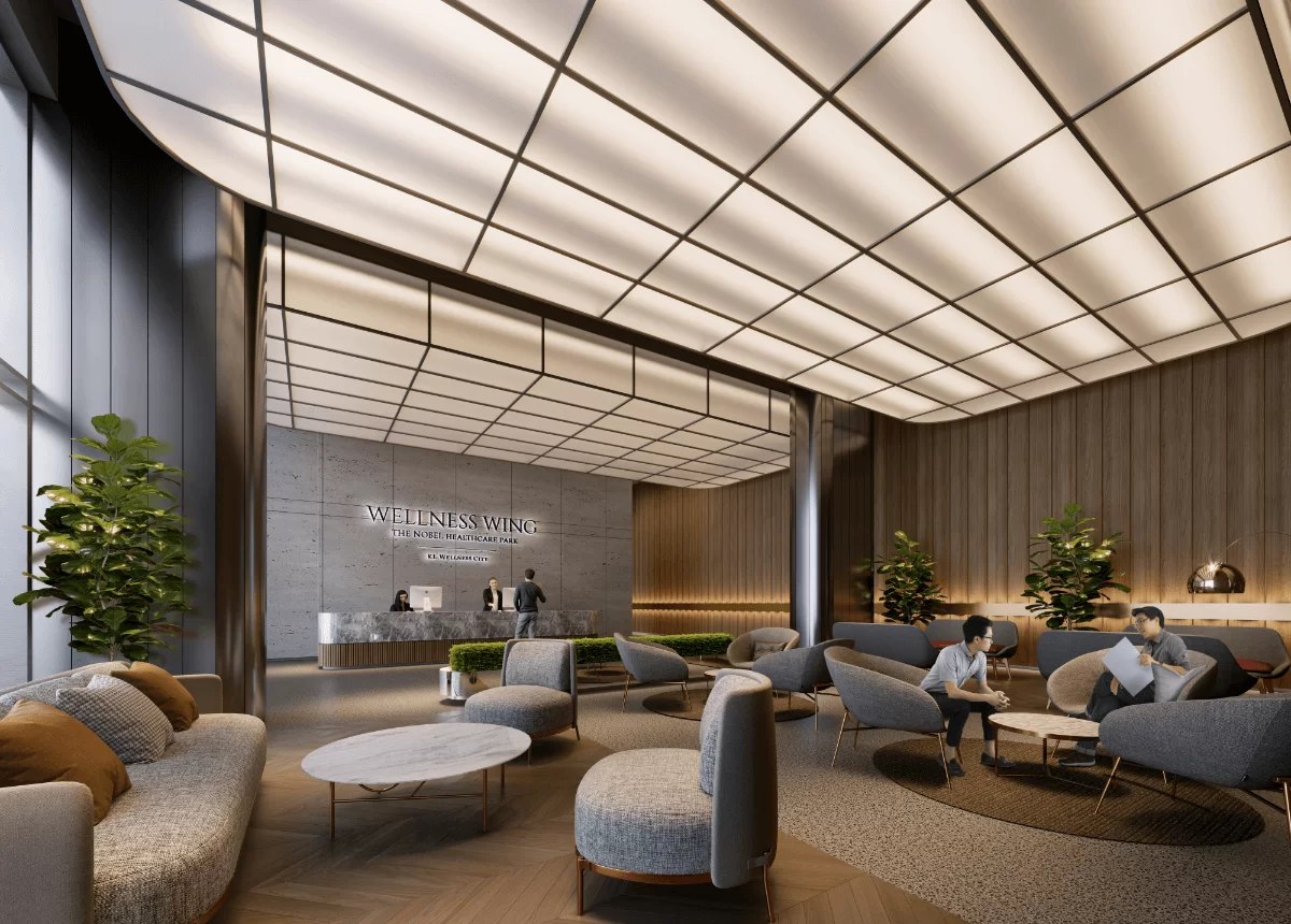 Wellness wing lobby at KL Wellness City